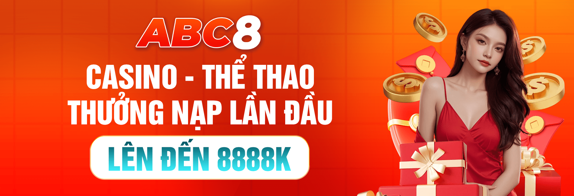 ABC8 thưởng nạp lần đầu lên đến 8888k